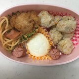 アンパンマンゆで卵と和風スパゲティお弁当(^○^)